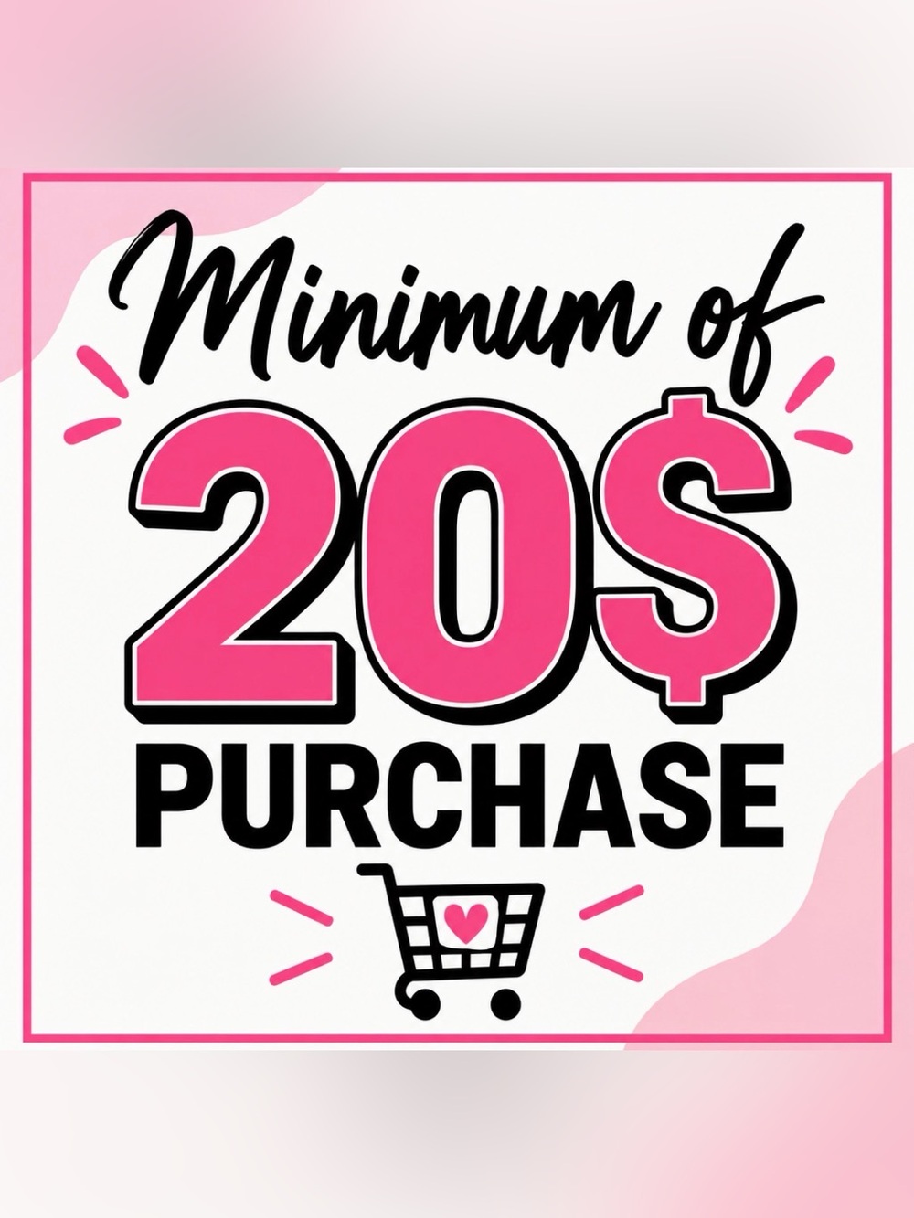 🎀 🎀 MINIMUM OF 20$ purchase 💞💞